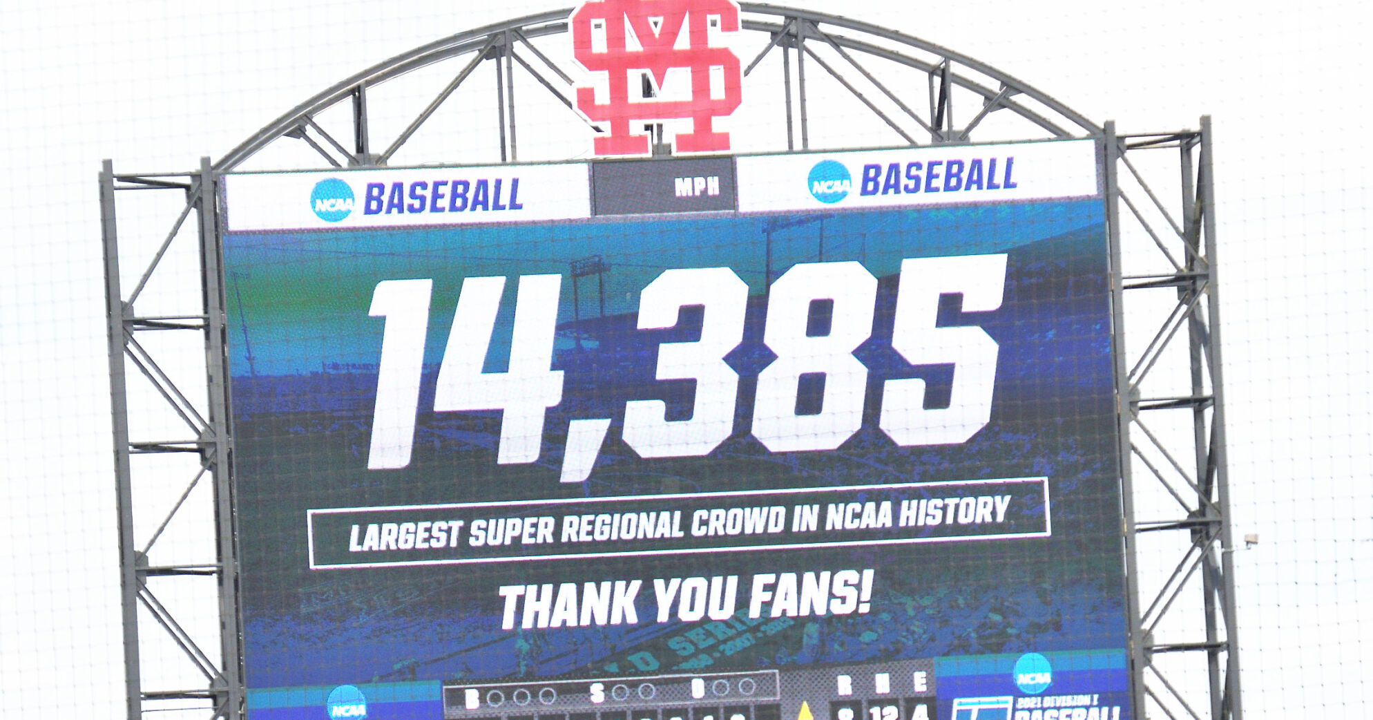 Mississippi State sets super regional attendance record